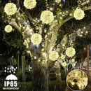 Christmas String Lights Outdoors,4 Pack 7.96" Sphere Lights,Ball Tree Garden Globe Lights for Home, Party, Christmas, Porch Patio,Wedding, Garden,Tree Decoration with Plug by GreenHaven Gardens