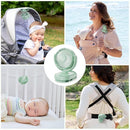 Momcozy Portable Fan with Clip | 4-Speed Mini-Fan for Carrier | Personal Fans Ultra Lighter 0.26lb | Gaps ≤4.5mm | Handheld Cooling | Rechargeable Rotate for Diaper Backpack/Stroller/Carrier/Chair by TinyTreasures Baby Boutique