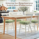 Codi Dining Chair Cushions 4 Pack, Thick Chairs Pads for Indoor Kitchen Room - Washable, Non-Slip Memory Foam Seat Cushion with Ties, 16.5"x16.5"x 3.5", Set of 4, Sage by CozyNest Decor
