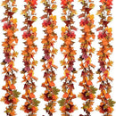 Lvydec 6 Pack Fall Maple Garland - 5.9ft/Strand Artificial Fall Foliage Garland Realistic Maple Leaves Autumn Decor for Home Wedding Halloween Thanksgiving Party by CozyNest Decor