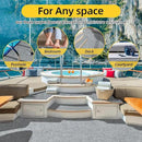 Marine Carpet,5 FT x 15 FT Smoke Gray Indoor Outdoor Carpet 0.2" Thick Boat Carpet with Water-Proof TPE Backing, Non-Slide Outdoor Marine Carpet Roll for Home, Patio, Porch, Deck by CozyNest Decor