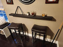 joelsantiques - 60 Inch Wooden Floating Shelves for Wall - 60x6x2 in - Made of Natural Wood - Long Heavy Duty Rustic Wall Shelves for Bedroom - Perfect for Living Room, Kitchen - Mocha by CozyNest Decor