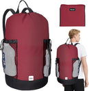 BALEINE 150L Laundry Bag Backpack, 900D Oxford Fabric Large Travel Laundry Bags with Shoulder Straps and 2 Mesh Pockets for College Dorm, Apartment, Laundromat (Red, 150L) by TinyTreasures Baby Boutique