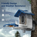 Bird Feeder with Camera Bird Feeders for Outdoors with Solar Panel, AI Identification, Ideal Gift for Lovers Friends and Parents, Navy Blue by CozyNest Decor