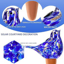 Glass Bird Shaped Plant Watering Ball Glass Automatic Watering Ball Flower Pot Insertion Spike Drip Irrigation Device Watering Ball Irrigation System Plant Enthusiast Gift (Dark Blue) by GreenHaven Gardens