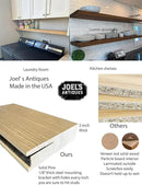 joelsantiques 30 Inch Wooden Floating Shelves for Wall - 30x8x2 in - Made of Natural Wood - Heavy Duty Rustic Wall Shelves for Bedroom - Perfect for Living Room, Kitchen - Natural by CozyNest Decor