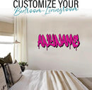 Custom Graffiti Name Wall Decal Personalized Name Wall Decals Spray Paint Graffiti Decal Large Vinyl Decals Sticker for Home & Room Décor, Removable WallArt for Kids & Teens Bedroom, Car, Vehicles by CozyNest Decor