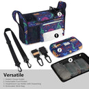 TOPDesign Universal Baby Stroller Organizer, Stroller Caddy with Detachable Mesh Bag & Heightened Insulated Cup Holders & Non-Slip Secure Hooks Accessories, Fits Most Strollers (Dino Fossils) by TinyTreasures Baby Boutique