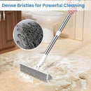 Floor Scrub Brush and Grout Brush with Long Handle–Deck Brushes for Scrubbing Heavy Duty, Stiff Bristles for Outdoor, Patio, Shower, Garage, Tile and Concrete Floor Cleaning 55 inches by CozyNest Decor