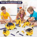 COBFDHA STEM Projects for Kids Age 8-12, Science Kits Boys, Solar Robot Space Toys Gifts 8-14 Year Old Teen Boys Girls, 120Pcs Building Experiments Robots Teenage Ages 9 10 11 12 , Yellow by TinyTreasures Baby Boutique