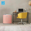 IBCR17BLS Compact, Energy Star Certified Small, Single Door Mini Fridge with Freezer Refrigerator, Standard (1.7 cu ft), Blush Red by CozyNest Decor
