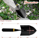 3 - in - 1 Garden Tool Set, Heavy - Duty Stainless - Steel Large Trowel, Transplant Serrated Shovel, and Dandelion Weeder, Suitable for Garden Weeding, Soil Loosening, and Bulb Planting by GreenHaven Gardens