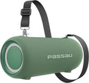 Passau Portable Bluetooth Speakers 40W Peak Loud Stereo Sound, Passive Radiators-Deep Bass, All Day Playtime, Adjustable Strap, BT5.3, IPX5 Wireless Speaker RGB Lights for Indoor Outdoor-Green by TinyTreasures Baby Boutique