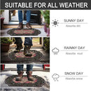 CHICHIC Entrance Door Mat Large 24 x 36 Inch Entry Way Doormat Front Door Rugs Outdoors Heavy Duty Welcome Mat Non Slip Rubber Back Low Profile for Garage, Patio, High Traffic Area, Small Flower by CozyNest Decor