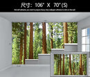 WFBHUA-Redwood Forest Wallpaper Green Woodland Tree Wallpaper for Bedroom Large Art Wall Murals for Living Room Office (Not Peel and Stick) by CozyNest Decor