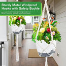 Hanging Planters for Indoor Plants with Self-Watering Hanging Pots for Plants, 2 Pack Macrame Hanging Plant Holders with Drainage Hole & Two Ceiling Hooks, Plant Hangers for Houseplants (7 Inch) by GreenHaven Gardens