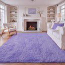6x9 Area Rug for Living Room: Fluffy Shag Soft Washable Rugs Large Fuzzy Plush Indoor Carpet for Bedroom Nursery Playroom Kids Girls Boys Room (Purple, 6'x9') by TinyTreasures Baby Boutique
