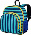 Wildkin 12-inch Kids Backpack – Padded, Adjustable, Ideal for Daycare & Travel - Blue Stripes by TinyTreasures Baby Boutique