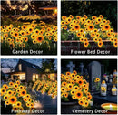 Solar Garden Lights Outdoor, 2 Pack Sunflower Lights with 46 Lifelike Sunflower, Waterproof 90 Bright LED Fall Garden Decor Solar Flowers for Patio Flowerbed Yard, Gift for Mom by GreenHaven Gardens