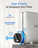 Waterdrop Reverse Osmosis System, Instant Hot Water Dispenser, 600 GPD, Reduce PFAS, Tankless, 2:1 Pure to Drain, Under Sink, TDS Reduction, Smart LED Faucet, Hot and Cold Water Dispenser Faucet by CozyNest Decor