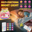 Unicorn Terrarium Crafts Kit for Kids-LED Night Light Up & Remote Unicorn Birthday Gifts Toys for Girls Ages5 6 7 8 9 10 Year Old-Christmas Gifts for Girls by CozyNest Decor