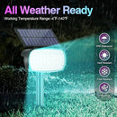 Solar Color Changing Spot Lights Outdoor, Multicolor Landscape Spotlights, IP65 Waterproof, Large Solar Panel, Yard Garden Pathway Light 4 Pack by GreenHaven Gardens