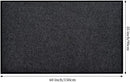 Low Profile Rubber Door Mat, 60x35inch, Heavy Duty, Durable Doormat, Indoor and Outdoor, Waterproof, Easy Clean Shoe Scraper, Home Rug Welcome Mats for Entryway, Patio, Porch, Grey by GreenHaven Gardens