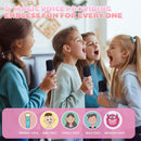 Karaoke Machine for Kids & Adults, Portable Bluetooth Mini Karaoke Speaker with 2 Wireless Microphone and Lights, Birthday Gifts for Girls & Boys, Toys for Girls, Family Home Party (Pink) by TinyTreasures Baby Boutique