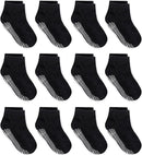 Zaples Baby Non Slip Grip Ankle Socks with Non Skid Soles for Infants Toddlers Kids Boys Girls by TinyTreasures Baby Boutique