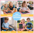 2 Pack LCD Writing Tablet for Kids, Erasable and Reusable Toddler Doodle Board in 8.5 inch, Ideal Educational Drawing Pad for Learning Toy for Ages 3-8 Gifts for Girls Boys by TinyTreasures Baby Boutique