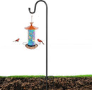 XDW-GIFTS Bird Feeder Pole for Outdoor, 92 Inch Shepherds Hooks Heavy Duty Garden Pole for Hanging Plant Basket, Solar Light Lanterns, Garden Plant Hanger Stands with 5 Base Prongs by GreenHaven Gardens