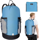 BALEINE 120L Laundry Bag Backpack, 900D Oxford Fabric Large Travel Laundry Bags with Shoulder Straps and 2 Mesh Pockets for College Dorm, Apartment, Laundromat (Blue, 120L) by TinyTreasures Baby Boutique