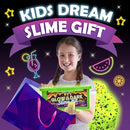 Original Stationery Tropical Glow in The Dark Slime Kit - Multicolor - for Girls & Boys Ages 7 Years and Up - Includes Glow Powder, Foam Beads & Glitter for Neon, Crunchy & Jelly Cube Slimes by TinyTreasures Baby Boutique