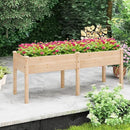 Giantex Raised Garden Bed, Elevated Wood Planter Box with Drain Hole, Gardening Planter Raised Bed for Planting Vegetables Flowers Succulents Herbs,73" Lx23 Wx30 H by GreenHaven Gardens