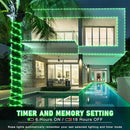 100FT 300 LED Rope Lights for Outside, St. Patrick Day String Lights Indoor with Waterproof 8 Modes, Connectable Plug in Fairy Twinkle Lights for Outdoor Patio Pool Party Holiday Decorations, Green by GreenHaven Gardens