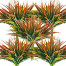 32Pcs Artificial Grass Fake Plants 17.3in Outdoor Plastic Plants UV Resistant Greenery Fake Grass for Home Window Garden Office Patio Hanging Planter Pathway Front Porch Décor Red by GreenHaven Gardens