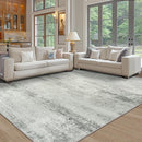 Area Rugs 8x10 Living Room Rugs: Large Modern Abstract Washable Rug with Non-Slip Backing, Thin Carpet for Dining Room Table Bedroom Nursery Indoor Home Office-Gray by TinyTreasures Baby Boutique