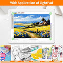 Elice Magnetic A3 Light Board with Bag for Diamond Painting, Tracing LED Light Box with Side Buttons, Super Bright Diamond Art Light Pad, Light Table for Drawing, Sketching, Weeding Vinyl - White by TinyTreasures Baby Boutique