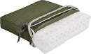 Classic Accessories Montlake Water-Resistant 21 x 20 x 4 Inch Patio Lounge Back Cushion, Heather Fern Green, Outdoor Loveseat Cushions by GreenHaven Gardens