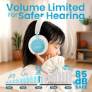 Puro Sound Labs BT2200 Plus Kids Bluetooth Headphones – Volume-Limiting 85dB, Studio-Grade Audio, Over-Ear & Comfy Design, 20-Hour Battery Life, Easy to Connect Wireless Headphones for Kids, Teal by TinyTreasures Baby Boutique