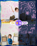 201 Pcs Glow in The Dark Stars Stickers for Ceiling, Toddler Stocking Stuffers Wall Room Decor Gifts, Luminous 3D Glowing Stars Easter Basket Stuffers for Kids Boys Girls by CozyNest Decor