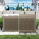 Vixzen 60 Gallon Outdoor Deck Box,Lockable Resin Waterproof Storage Box,UV Resistant,Weather Resistance,Outside Storage Bin for Gardening Tools,Pool Supplies,Gray by CozyNest Decor