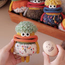 Beegofly Crochet Kits, Crochet Monsters Kit for Experienced Adults and Kids,with Step-by-Step Video Tutorials,Airpods Storage Bag,Handmade Gift,Original Sausage Mouth Monster Egg Bags (Orange) by TinyTreasures Baby Boutique