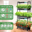 Growell Large Hydroponics Growing System Kit, 90 Pods Vertical Hydroponic Garden with 2 Light Modes Grow Light, Auto Circulating Water System, 40L Indoor Gardening System for Herb Vegetable Fruit by GreenHaven Gardens