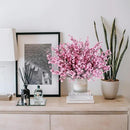 Sggvecsy 10 Pcs Babys Breath Artificial Flowers Gypsophila Bouquets Bulk Real Touch Fake Silk Flowers for Home Wedding DIY Floral Arrangement Kitchen Table Centerpiece Festival Decoration (Pink) by CozyNest Decor