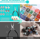 selizo Jewelry Making Kits for Adults Women with 28 Colors Crystal Beads, 1660Pcs Crystal Bead Ring Maker Kit with Jewelry Making Supplies by TinyTreasures Baby Boutique