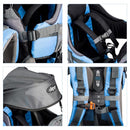 ClevrPlus Canyonero Camping Baby Backpack Hiking Kid Toddler Child Carrier with Stand and Sun Shade Visor, Blue by TinyTreasures Baby Boutique