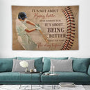 yowecso Baseball Tapestry Sport Theme Tapestry Wall Hanging for Bedroom Baseball Tapestries Aesthetic Wall Decor for Home Dorm Living Room 60"x90" by CozyNest Decor