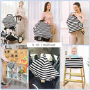 Car Seat Covers High Stretchy- Carseat Canopy for Babies, Multi- use Breastfeeding Covers, Baby Shower Gifts for Boys and Girls by TinyTreasures Baby Boutique