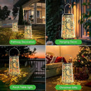 Waterproof Metal Hanging Solar Lantern, Decorative Outdoor Butterfly Light for Garden or Yard Use, Cool/Warm Lighting, 2 Pack by GreenHaven Gardens